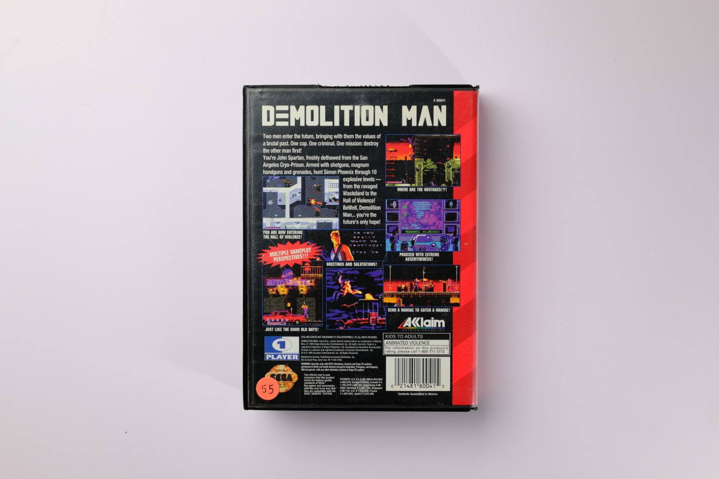 Demolition Man Sega Genesis Complete