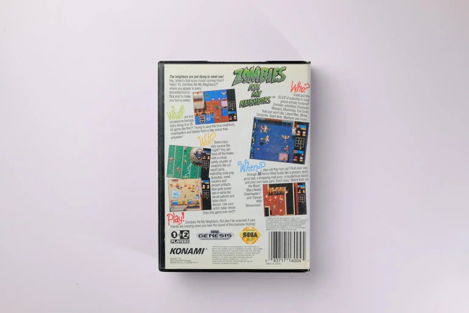 Zombies Ate My Neighbors Sega Genesis Complete RetroGate - Your Gateway to Classic Gaming