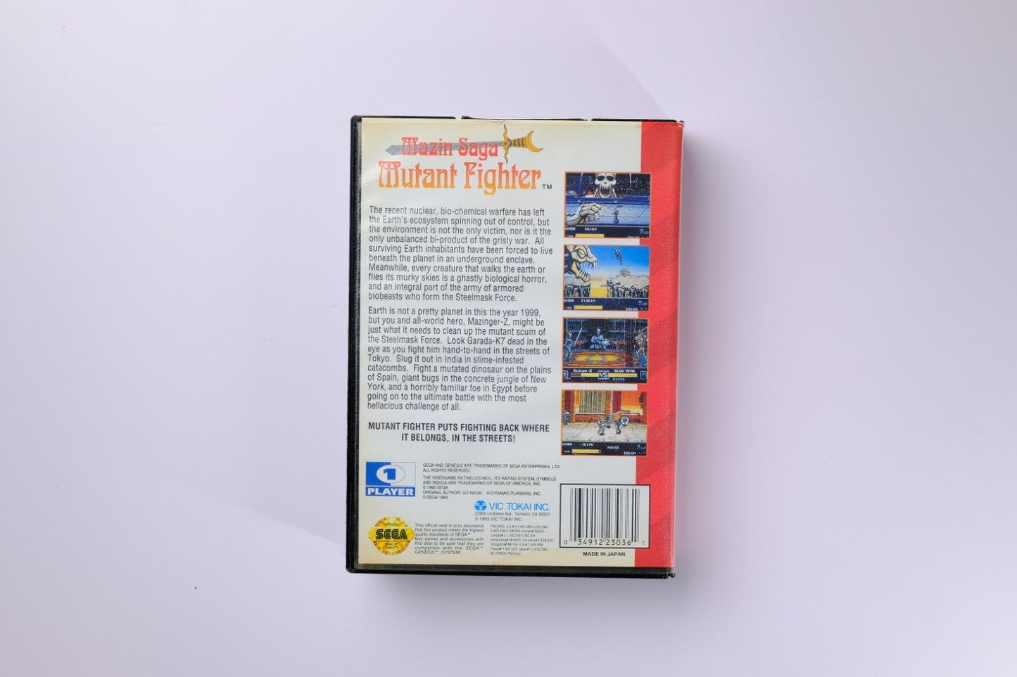 Mazin Saga Mutant Fighter Sega Genesis Complete