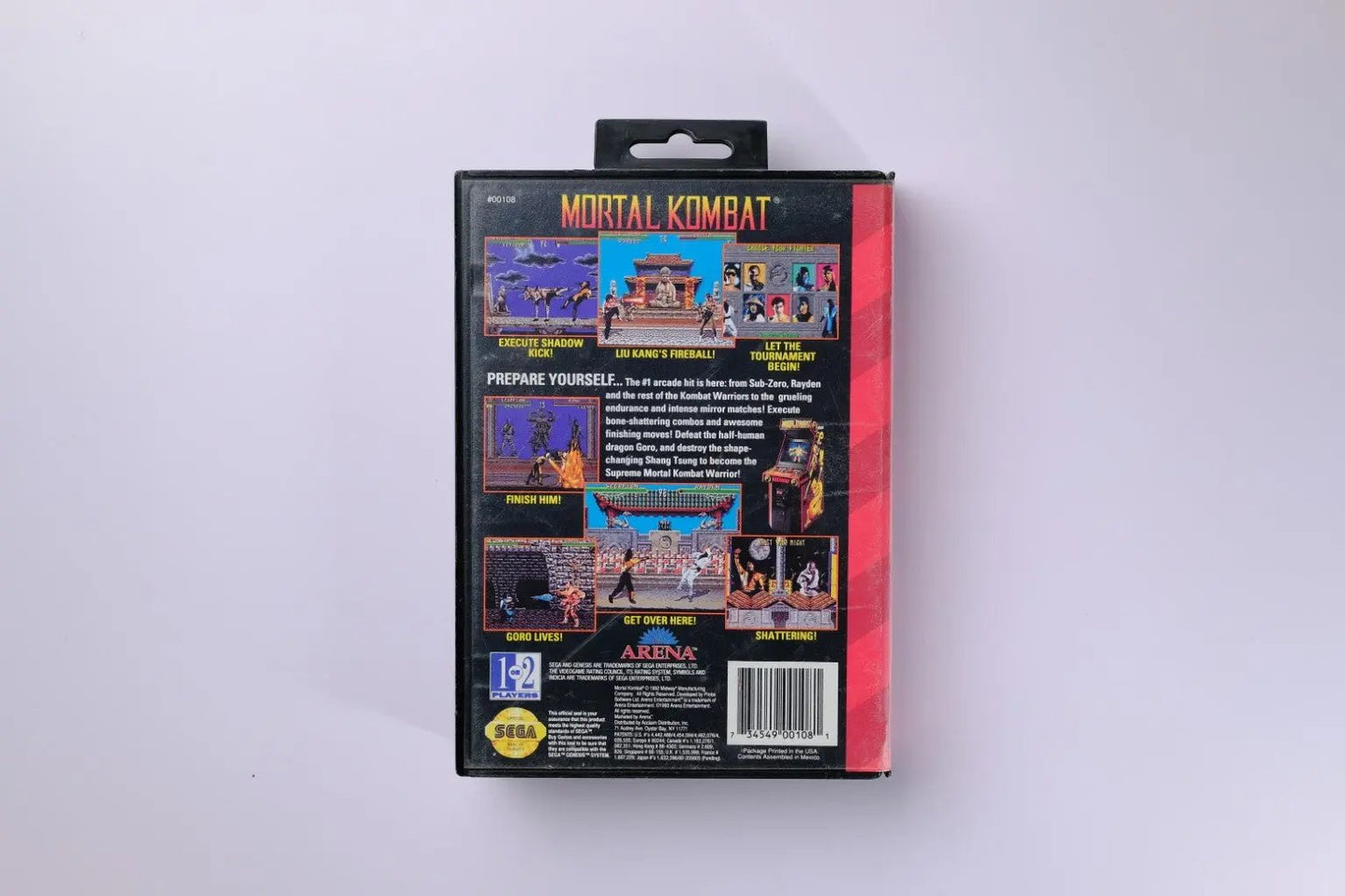 Mortal Kombat Sega Genesis Complete RetroGate - Your Gateway to Classic Gaming