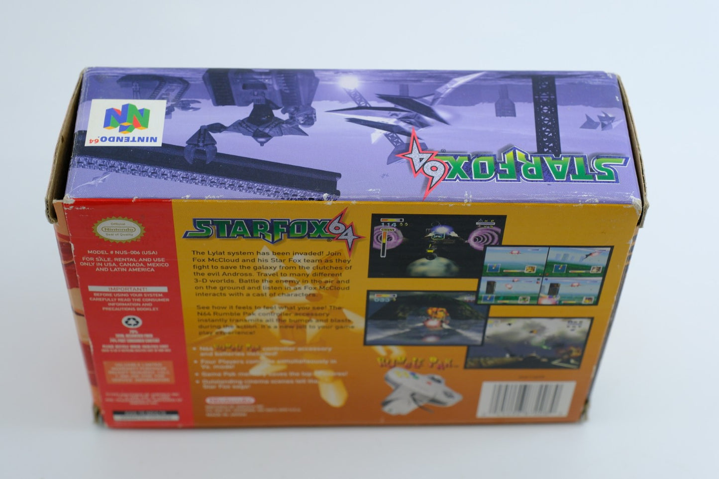 Star Fox 64 – Rumble Pak Bundle – Complete in Box