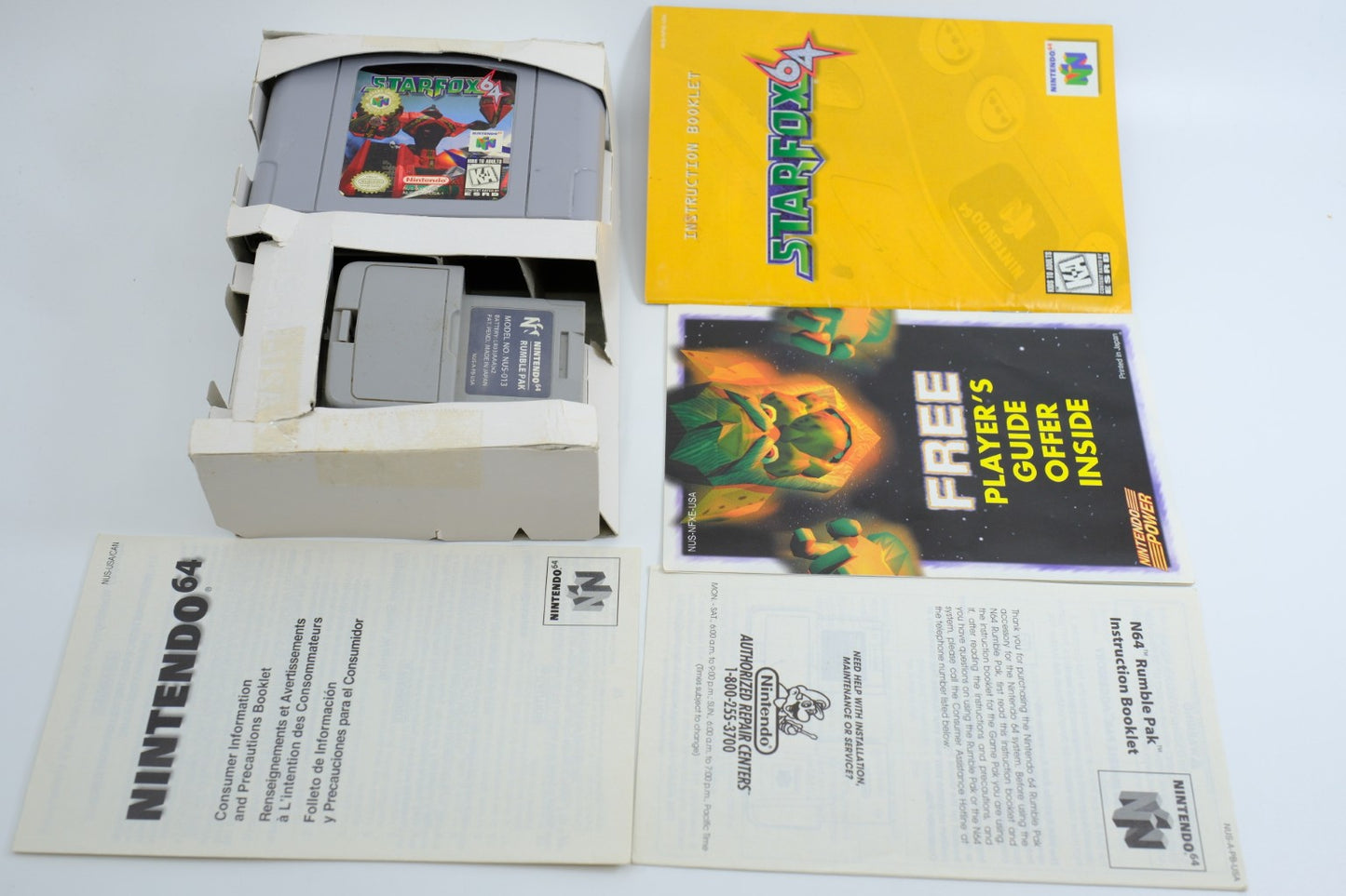 Star Fox 64 – Rumble Pak Bundle – Complete in Box