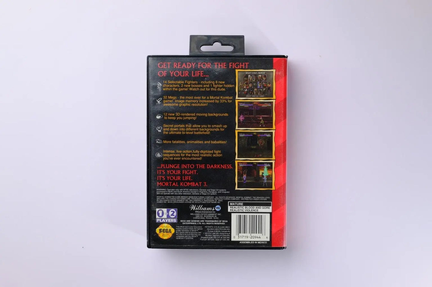 Mortal Kombat 3 Sega Genesis Complete RetroGate - Your Gateway to Classic Gaming