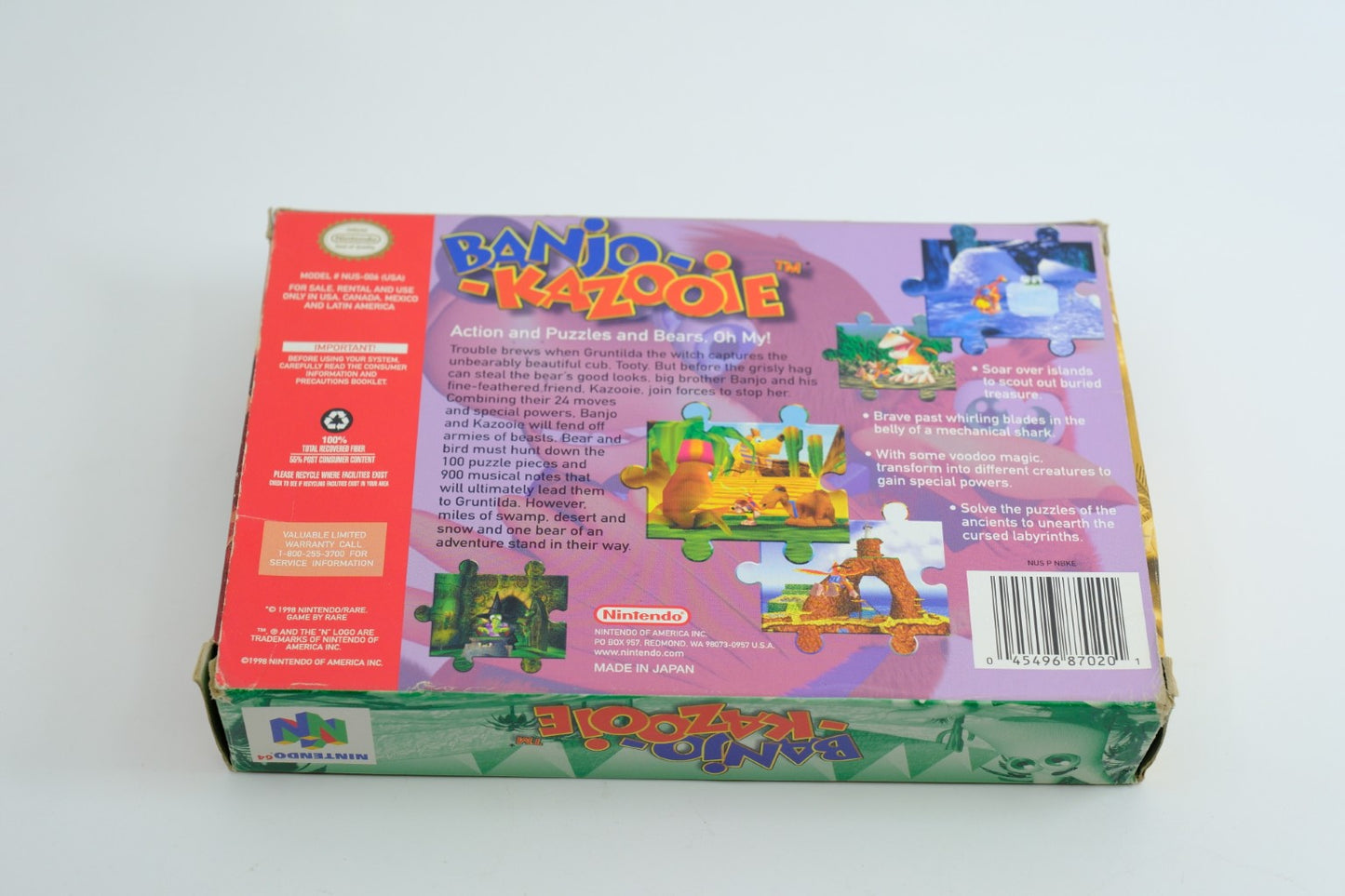 Banjo-Kazooie – Complete in Box (CIB) with Original Receipt