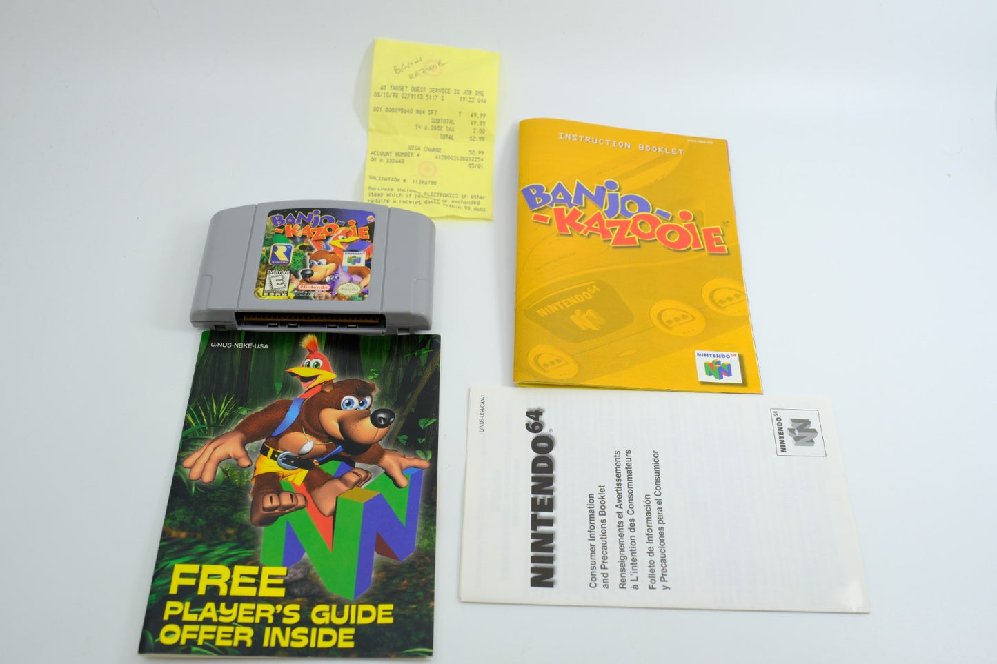 Banjo-Kazooie – Complete in Box (CIB) with Original Receipt