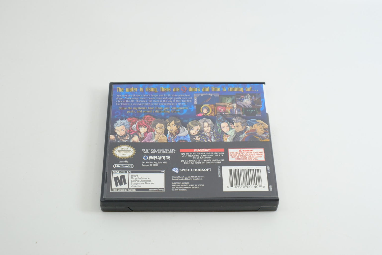 999: Nine Hours, Nine Persons, Nine Doors – Complete in Box