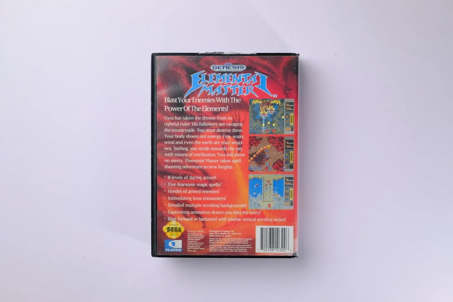Elemental Master Sega Genesis Complete RetroGate - Your Gateway to Classic Gaming