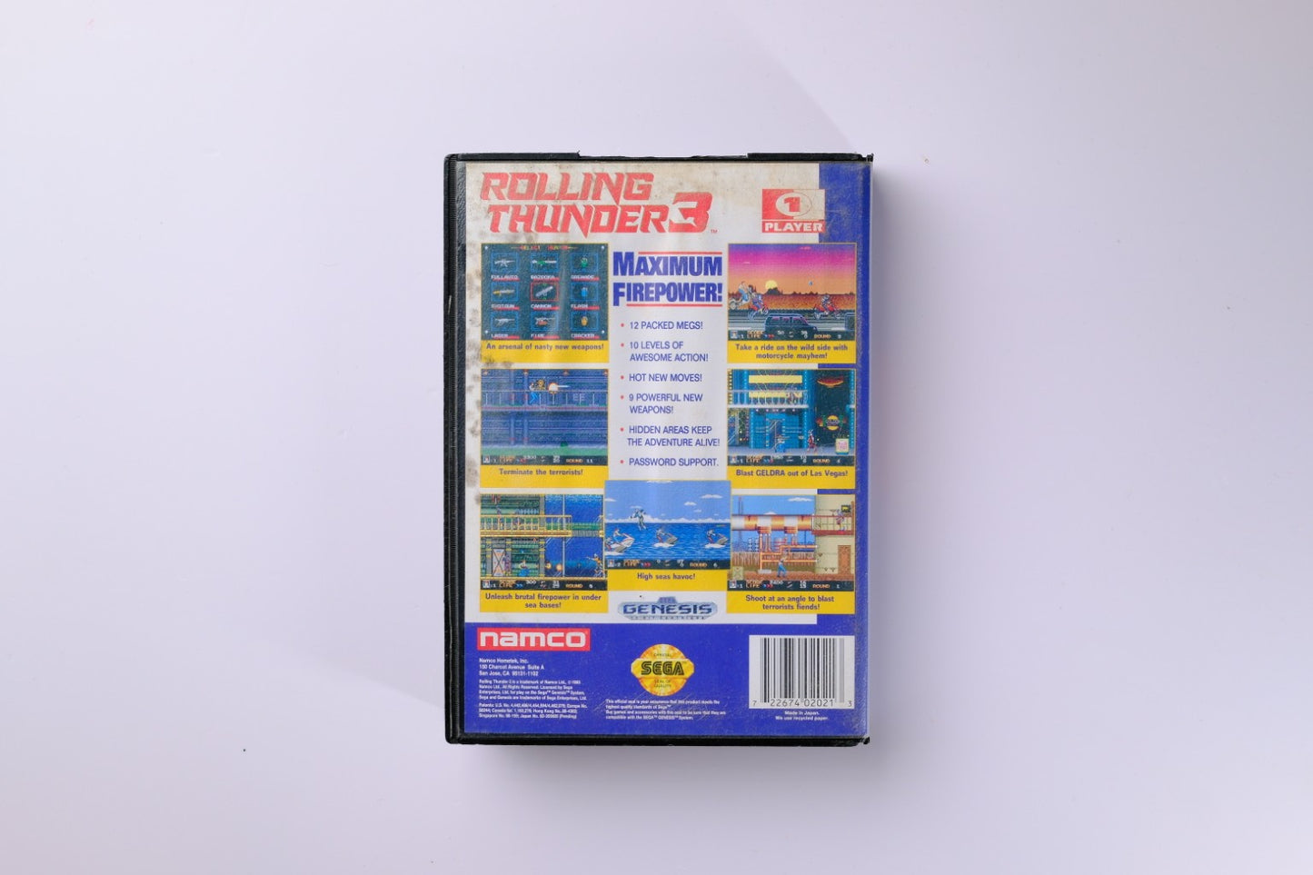 Rolling Thunder 3 Sega Genesis Complete