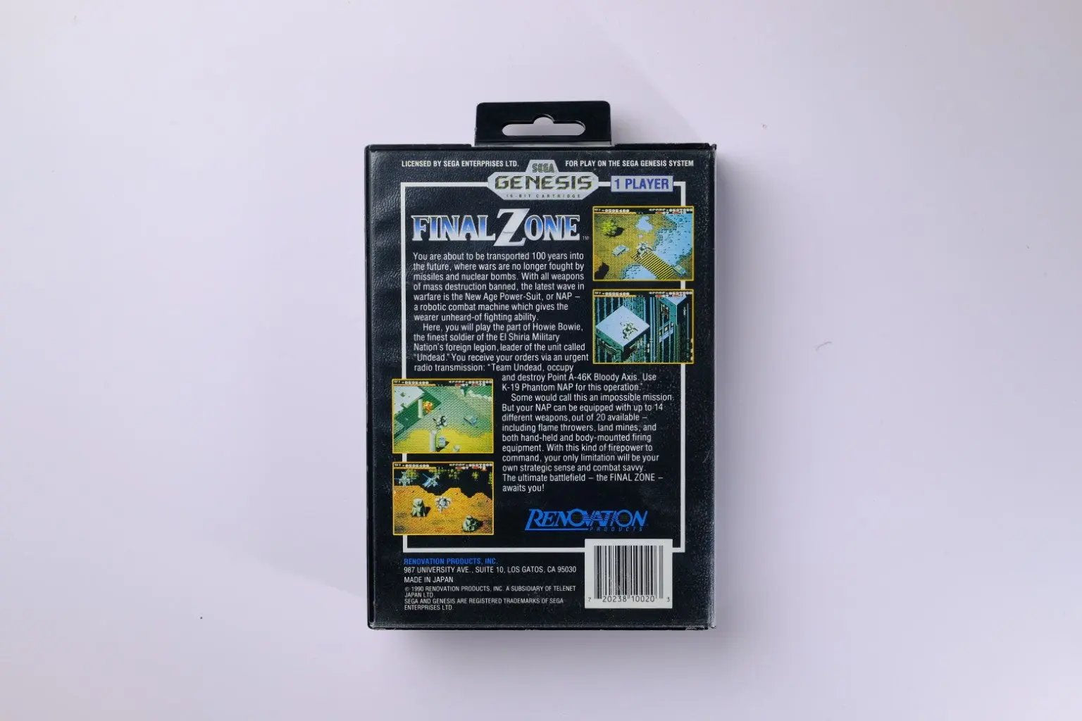 Final Zone Sega Genesis Complete RetroGate - Your Gateway to Classic Gaming