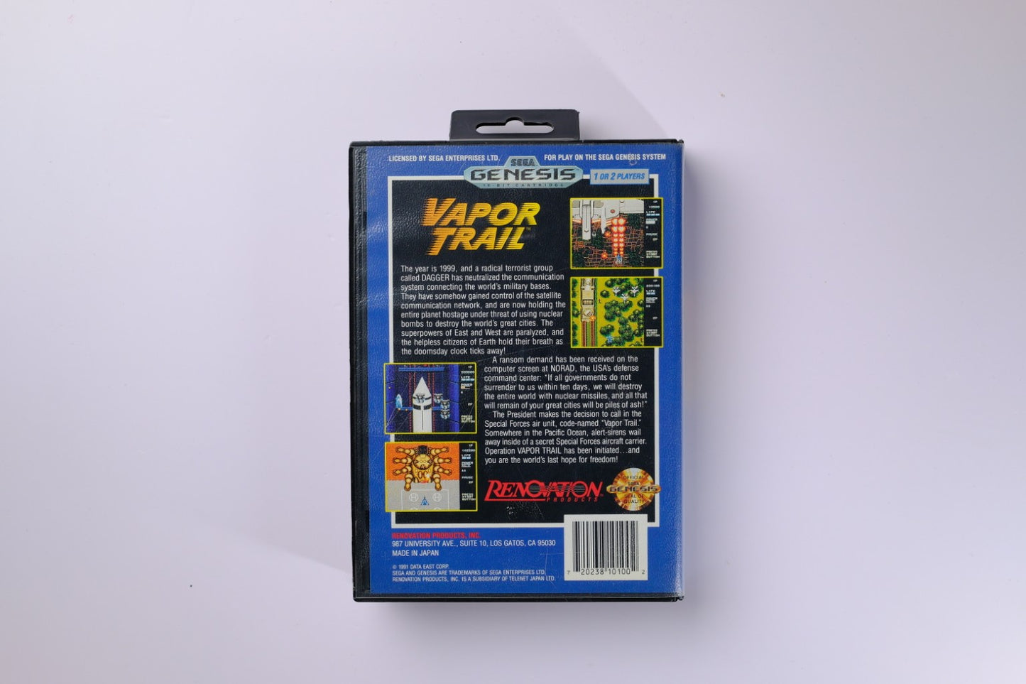 Vapor Trail: Hyper Offence Formation Sega Genesis Complete