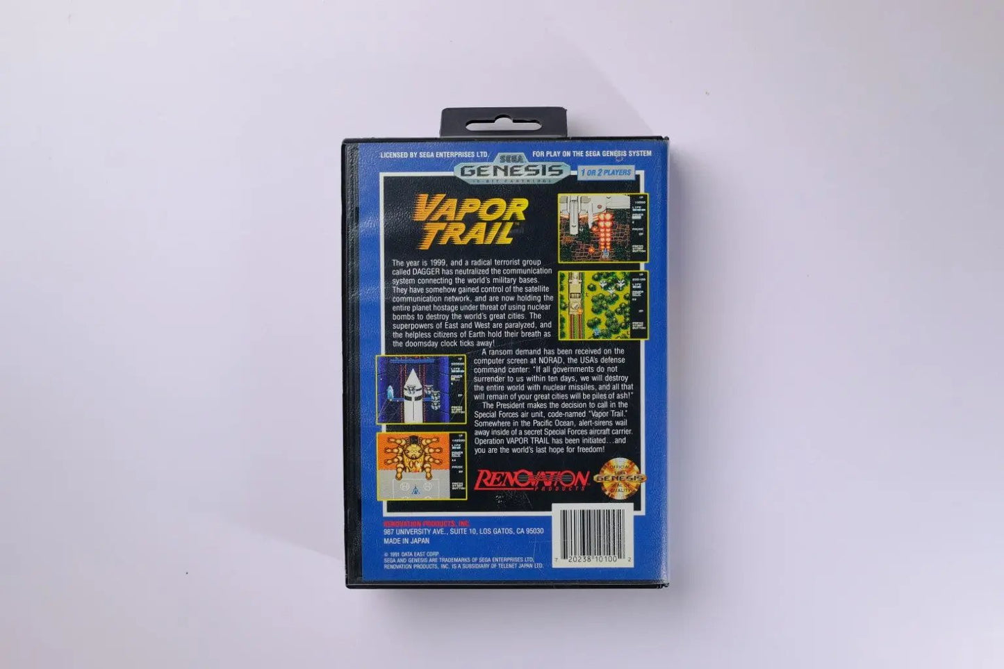 Vapor Trail: Hyper Offence Formation Sega Genesis Complete RetroGate - Your Gateway to Classic Gaming