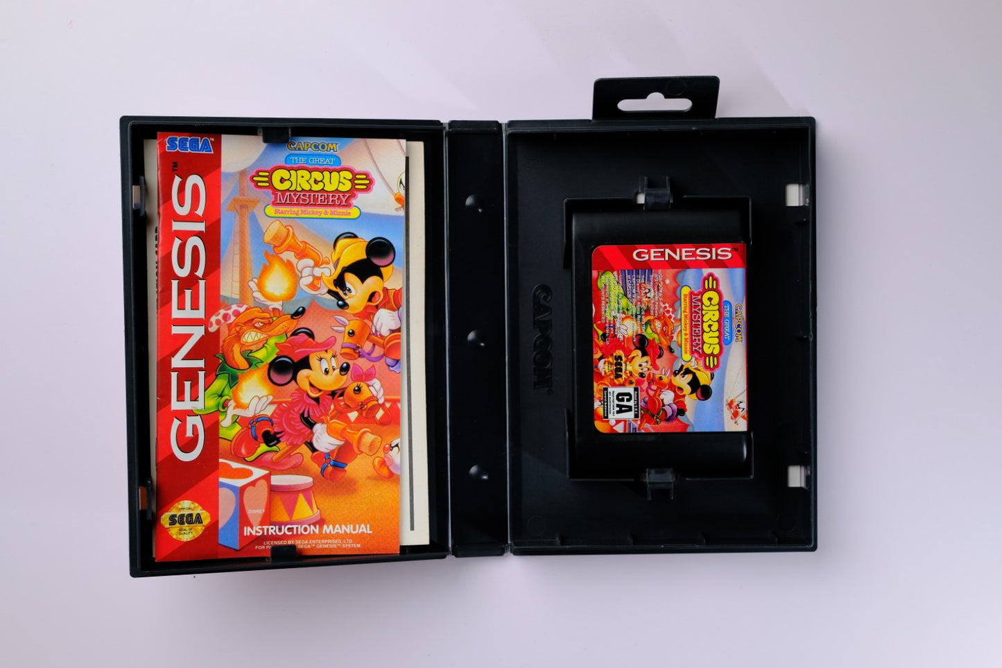 The Great Circus Mystery Starring Mickey and Minnie Sega Genesis Complete