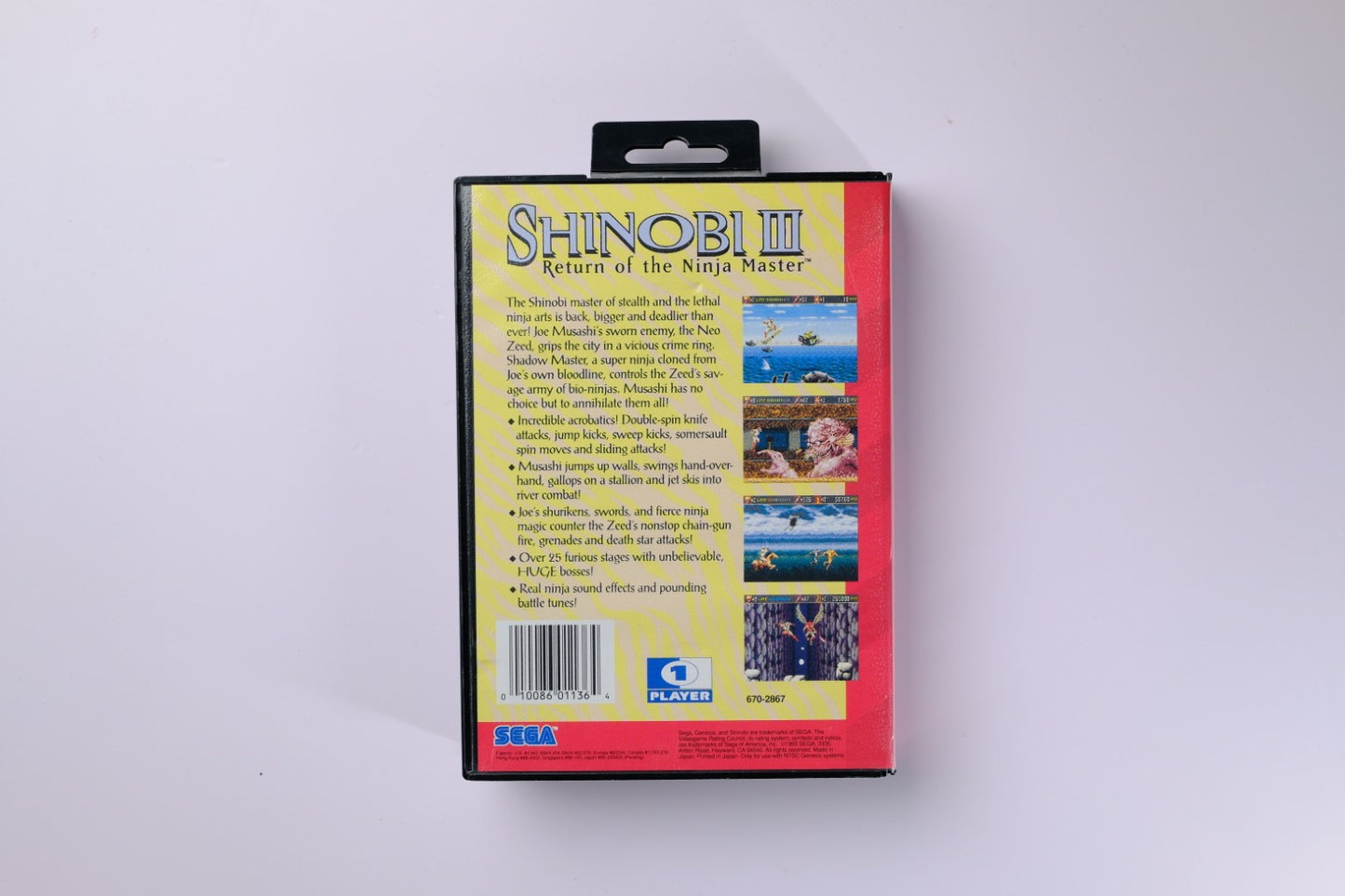 Shinobi III Return of the Ninja Master Sega Genesis Complete