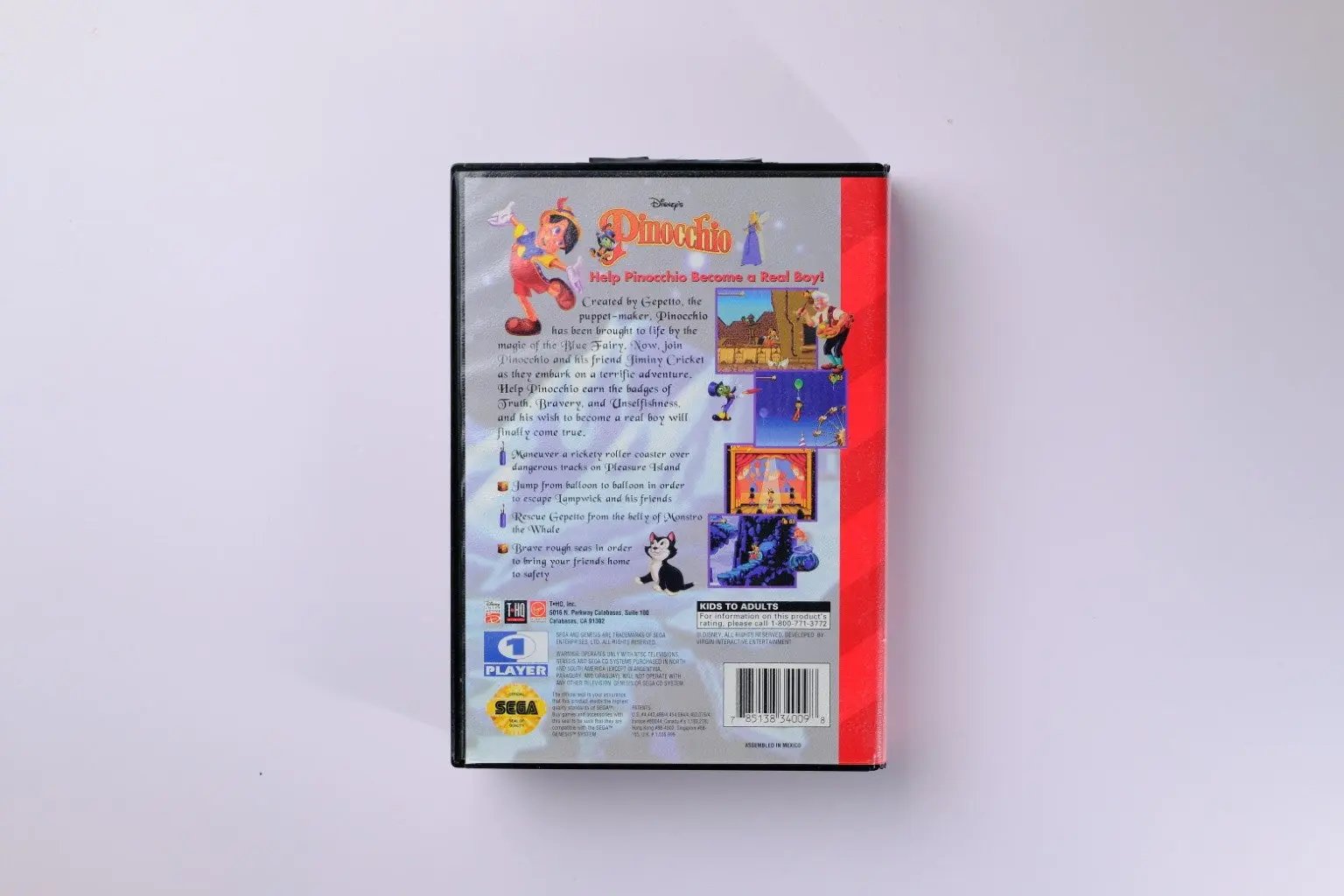 Pinocchio Sega Genesis Complete RetroGate - Your Gateway to Classic Gaming