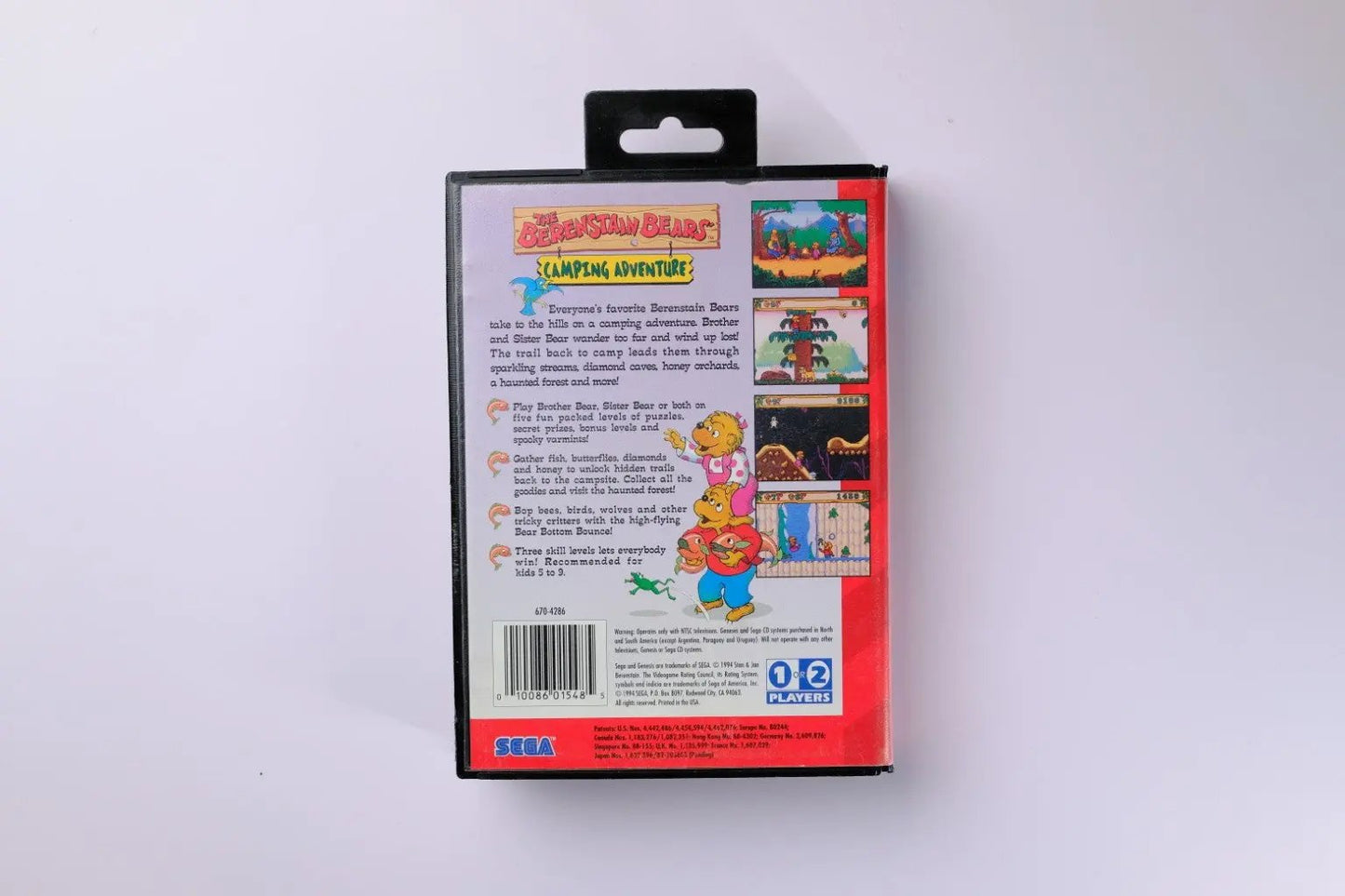 Berenstain Bears Camping Adventure Sega Genesis Complete RetroGate - Your Gateway to Classic Gaming