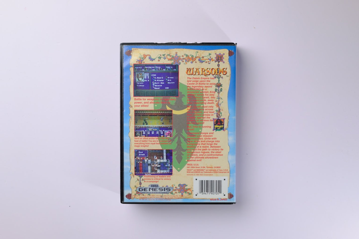 Warsong Sega Genesis Complete