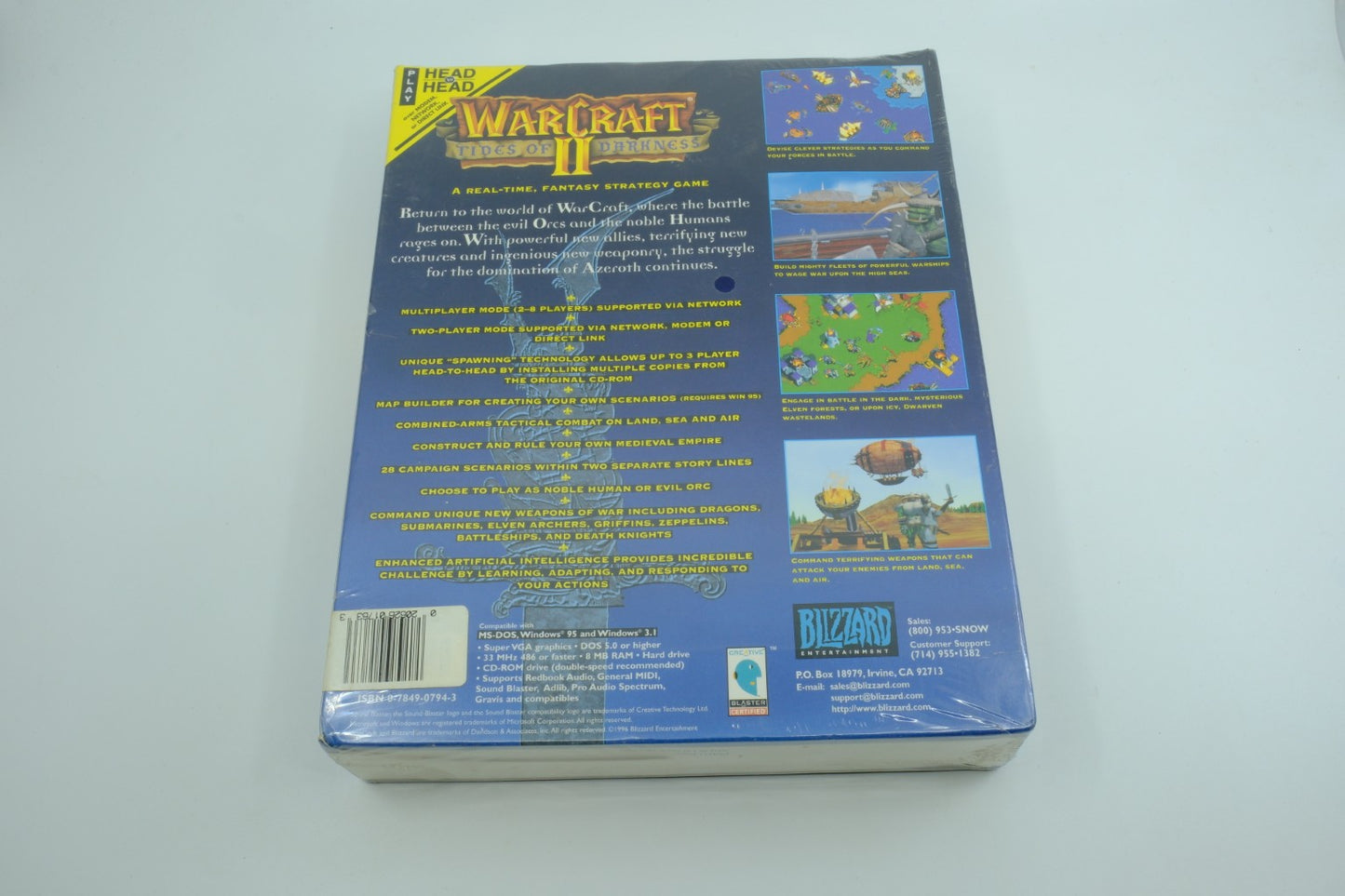 Warcraft II: Tides of Darkness (PC) – Sealed Big Box
