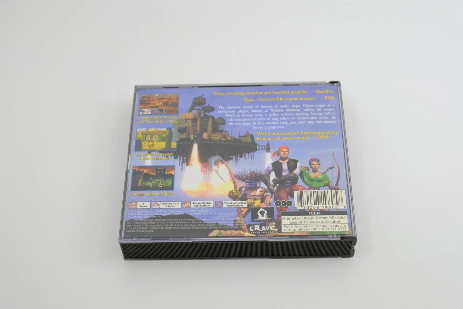 Shadow Madness – CIB (2 Discs) + Jade Cocoon Demo RetroGate - Your Gateway to Classic Gaming