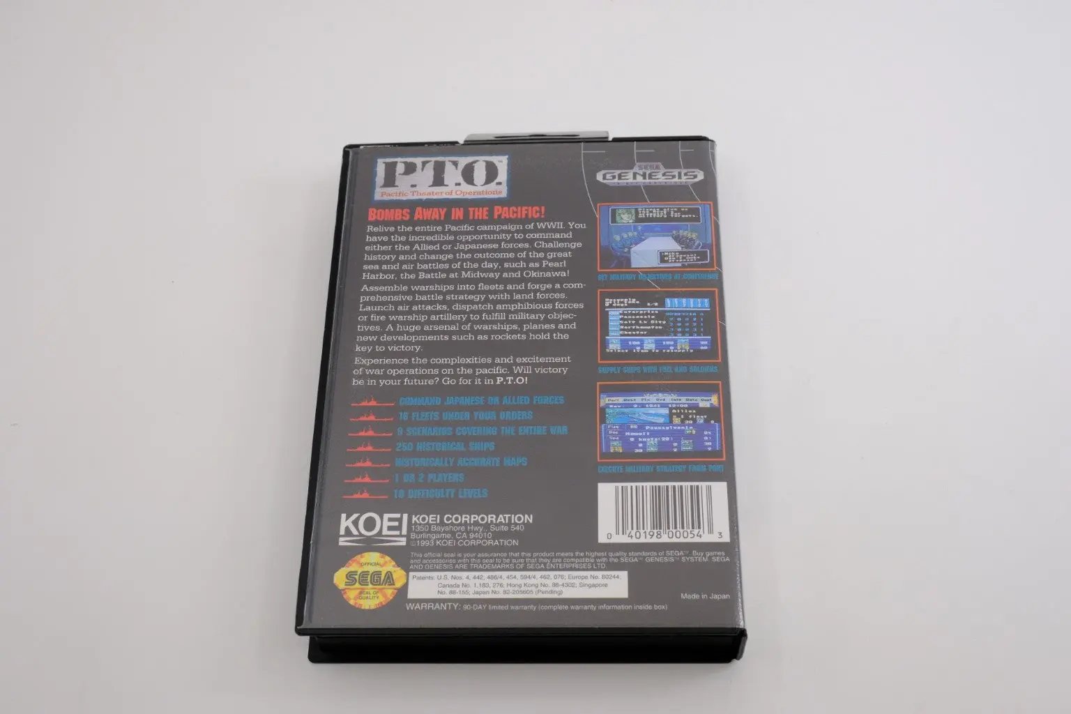 P.T.O.: Pacific Theater of Operations – Complete in Box RetroGate - Your Gateway to Classic Gaming