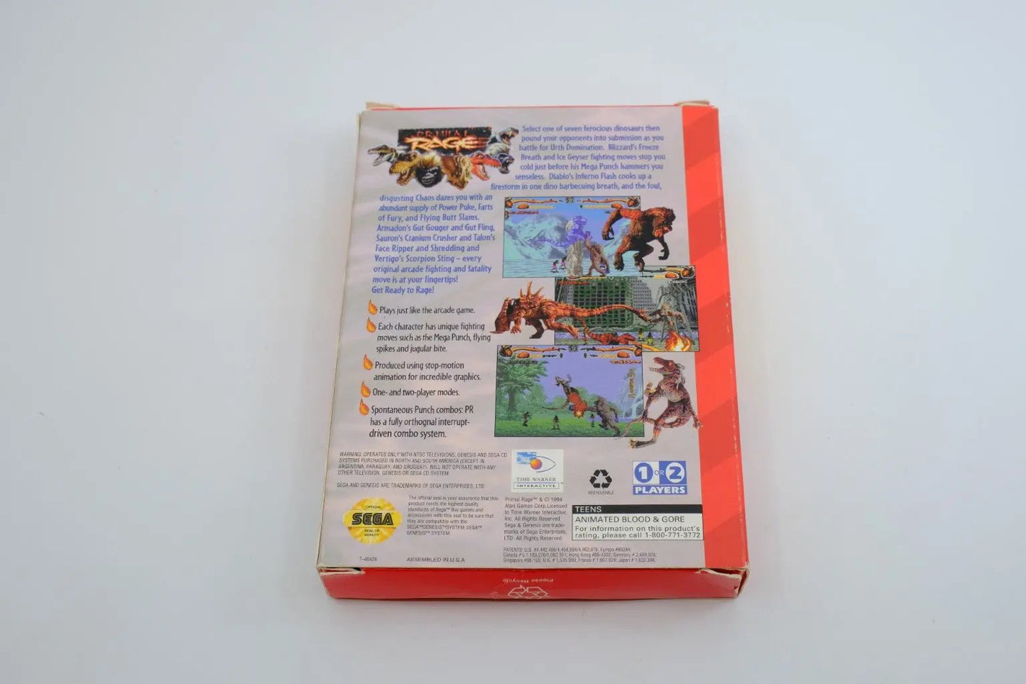 Primal Rage – Complete in Box RetroGate - Your Gateway to Classic Gaming