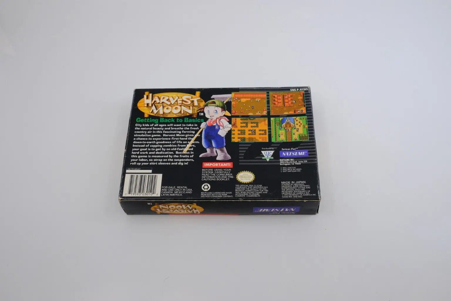 Harvest Moon – Complete in Box RetroGate - Your Gateway to Classic Gaming