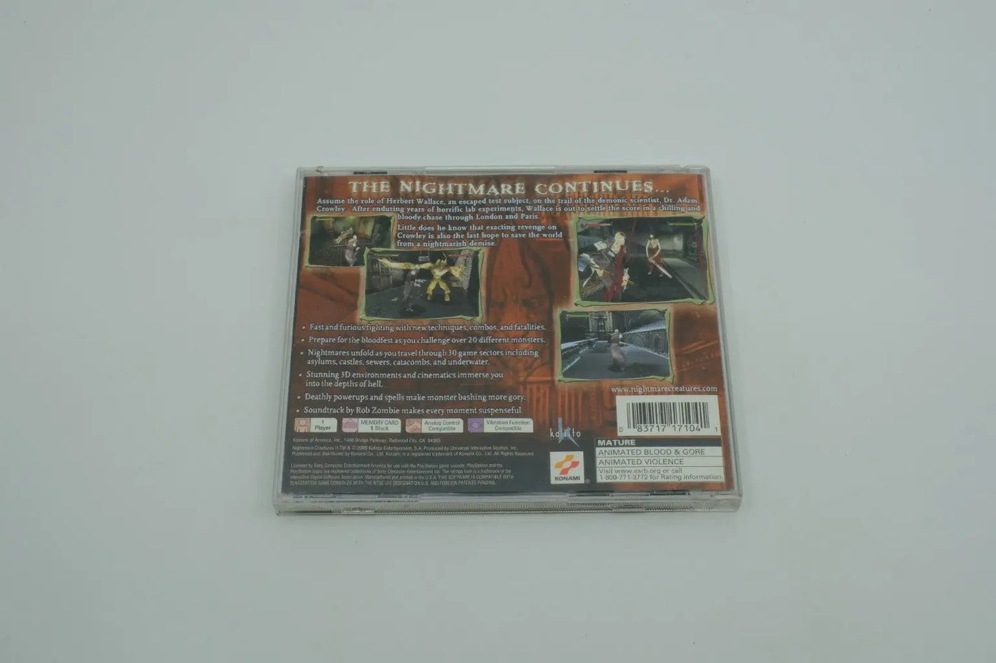 Nightmare Creatures II – Complete in Box RetroGate - Your Gateway to Classic Gaming
