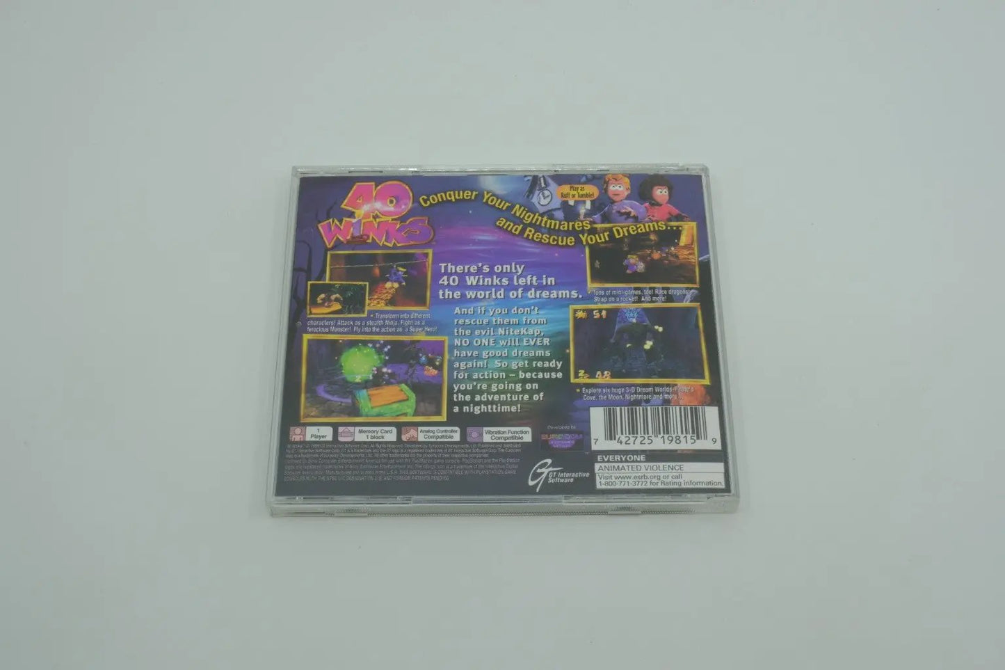 40 Winks – Complete in Box RetroGate - Your Gateway to Classic Gaming