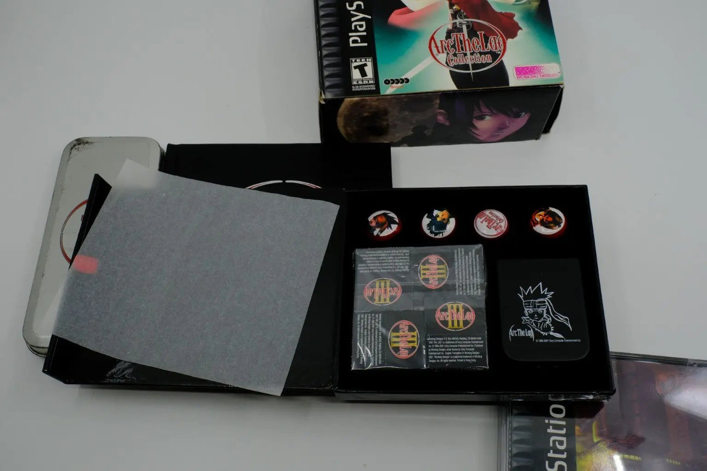 Arc the Lad Collection – Complete in Box with promotional Arc the Lad pocket watch RetroGate - Your Gateway to Classic Gaming