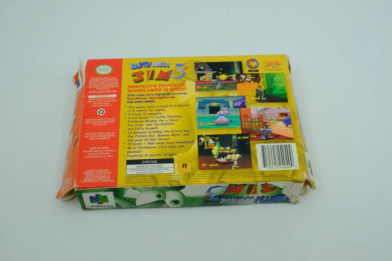 Earthworm Jim 3D – Complete in Box RetroGate - Your Gateway to Classic Gaming