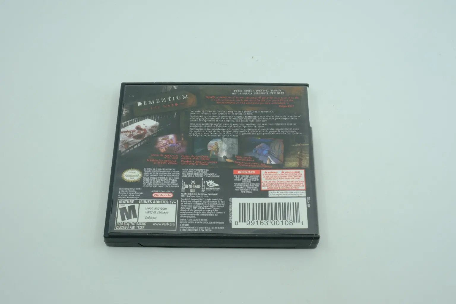 Dementium: The Ward – Complete in Box RetroGate - Your Gateway to Classic Gaming
