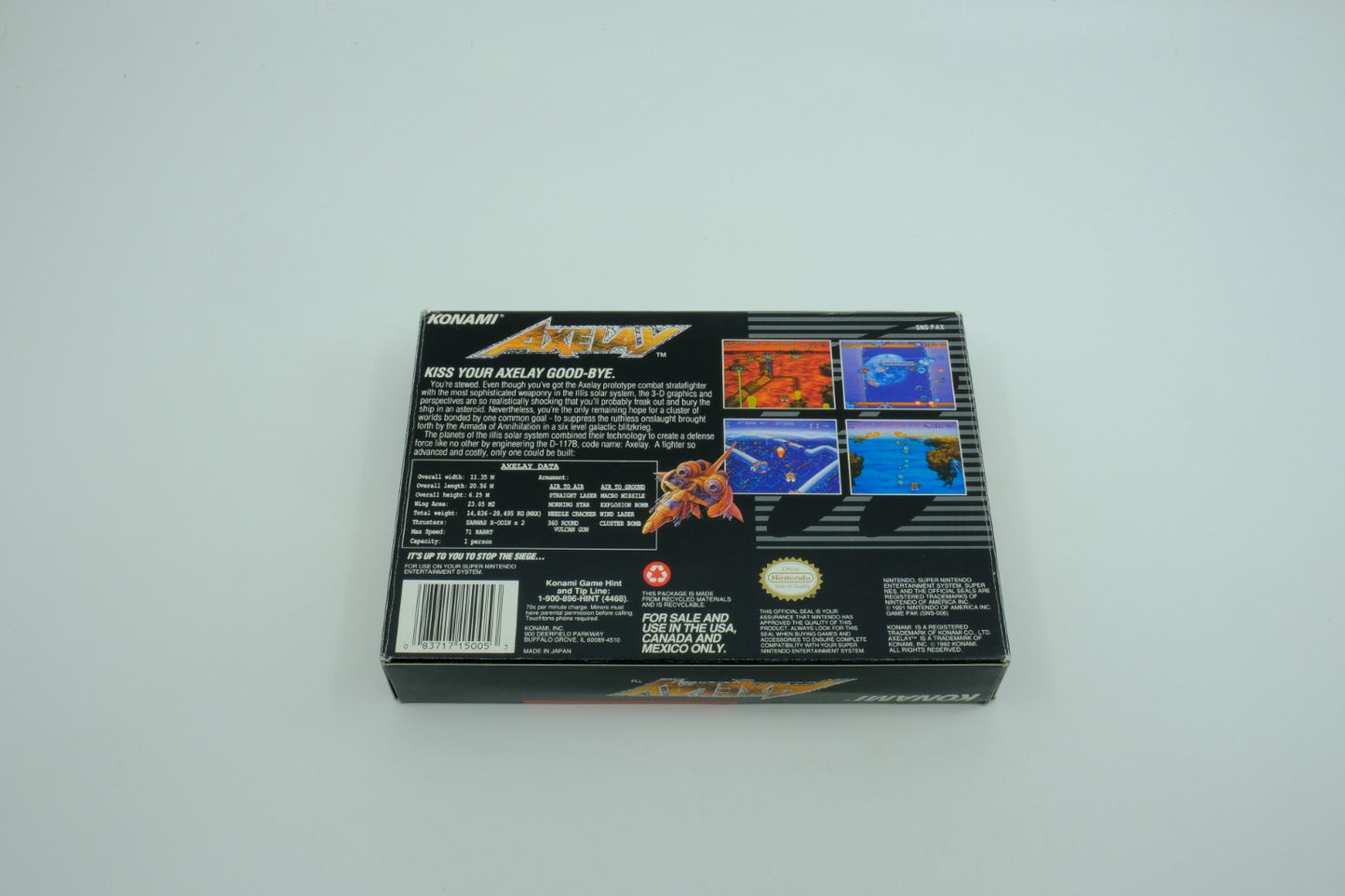Axelay – Complete in Box