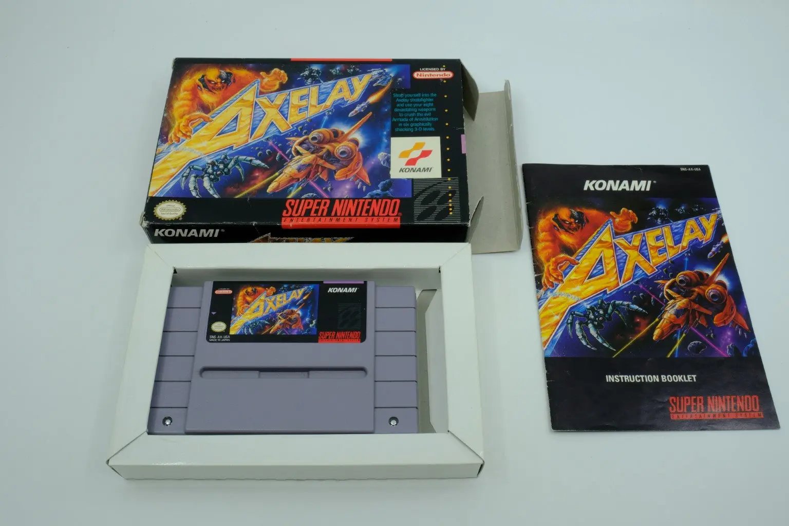 Axelay – Complete in Box RetroGate - Your Gateway to Classic Gaming