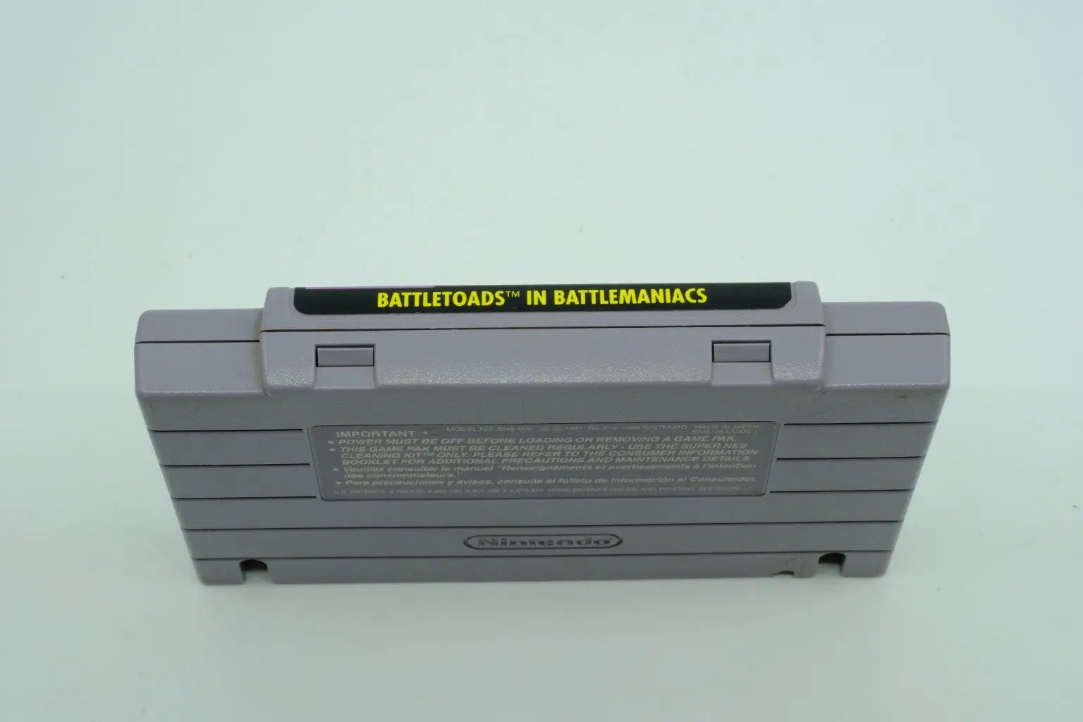 Battletoads In Battlemaniacs – Loose Cartridge RetroGate - Your Gateway to Classic Gaming