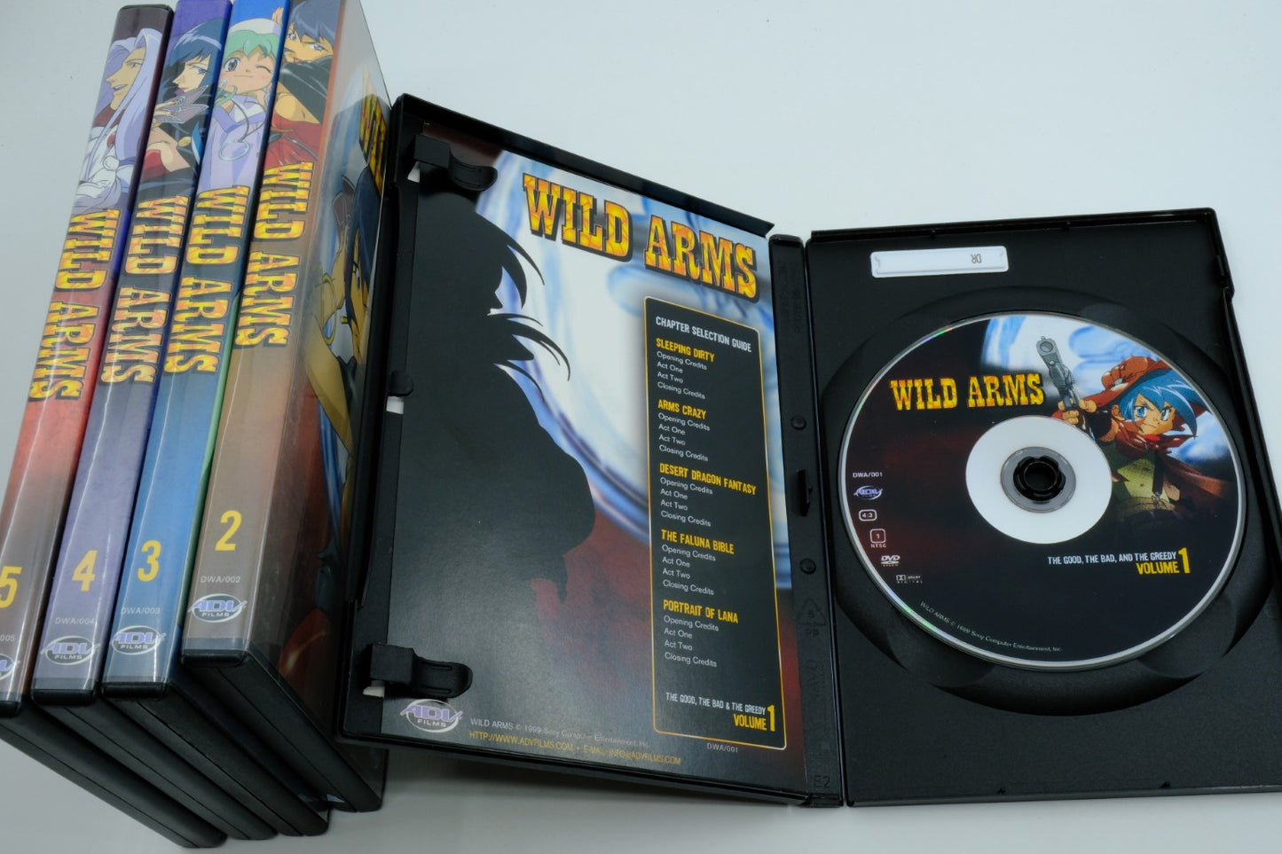 Wild Arms DVD Anime Complete Set Vol. 1–5 – ADV Films