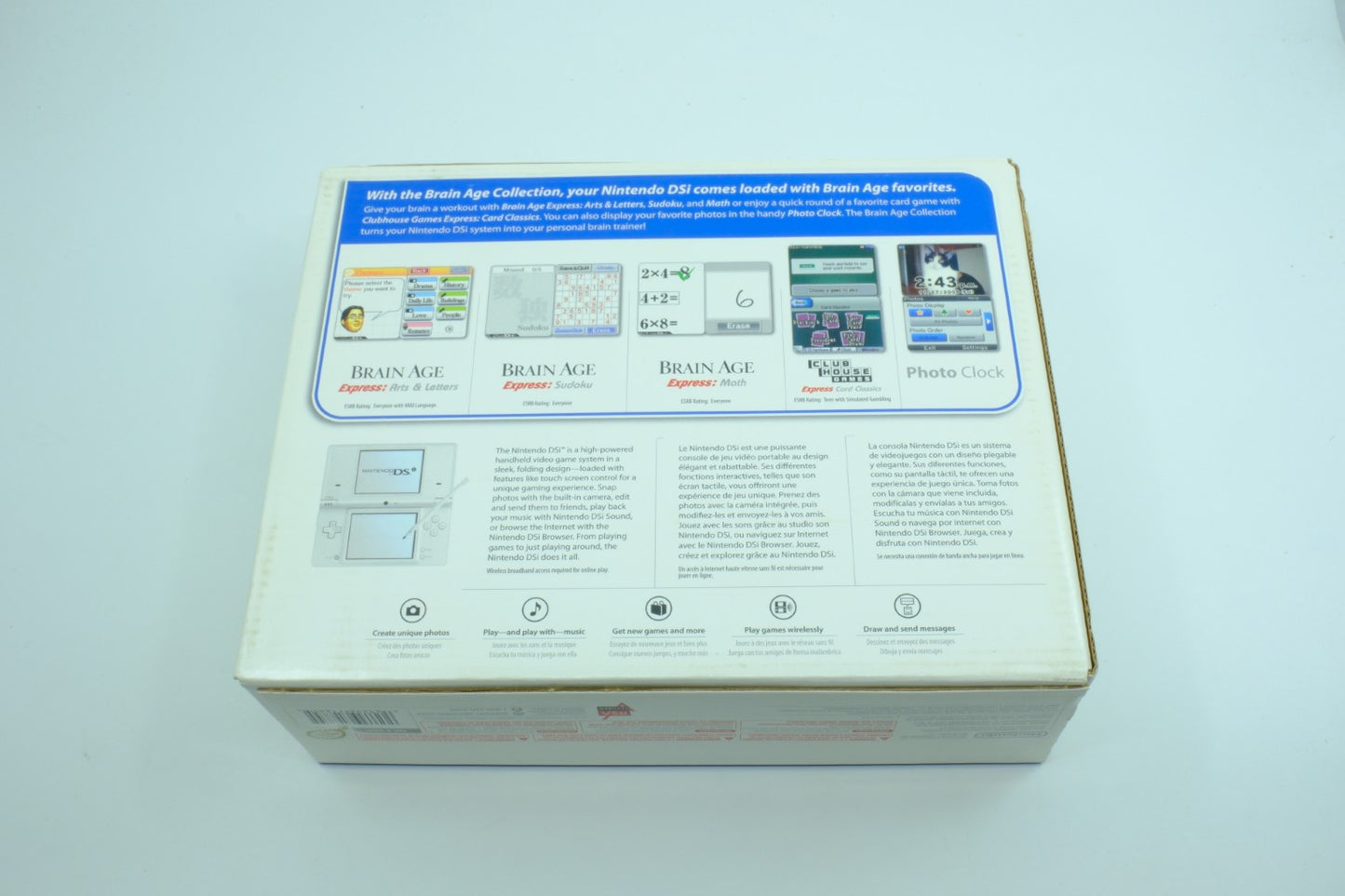 Nintendo DSi White Console – Brain Age Collection Bundle – Brand New Sealed