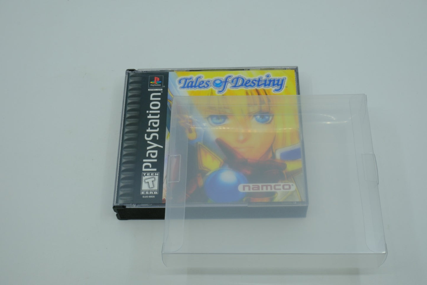 Sony PlayStation PS1 Double CD Jewel Case Clear Protective Box Protector Sleeve Case