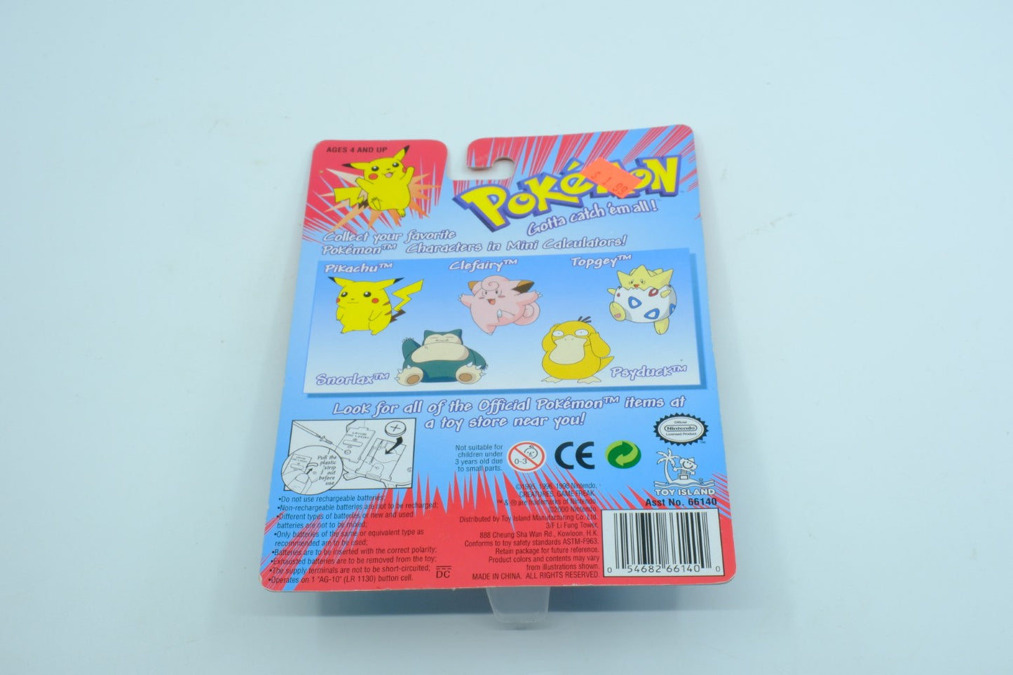 Pokemon Clefairy Mini Calculator – Brand New
