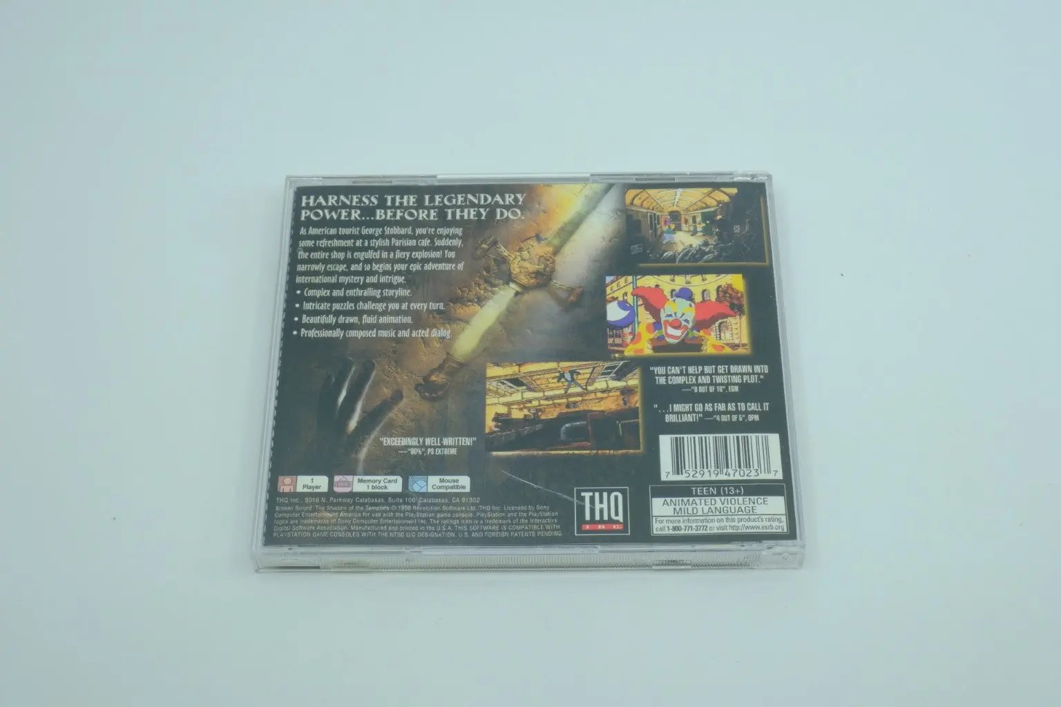 Broken Sword: The Shadow of the Templars – Complete in Box RetroGate - Your Gateway to Classic Gaming