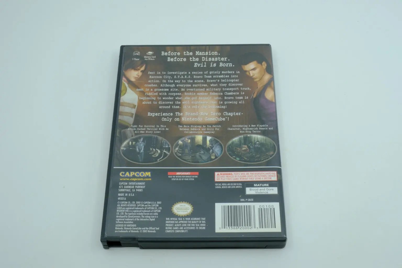 Resident Evil Zero – Complete in Box RetroGate - Your Gateway to Classic Gaming