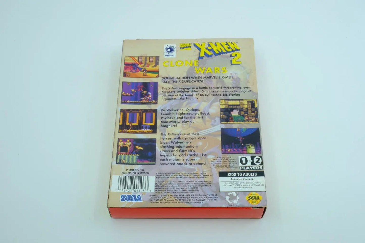 X-Men 2: Clone Wars — Mega Hit Series – Complete in Box RetroGate - Your Gateway to Classic Gaming