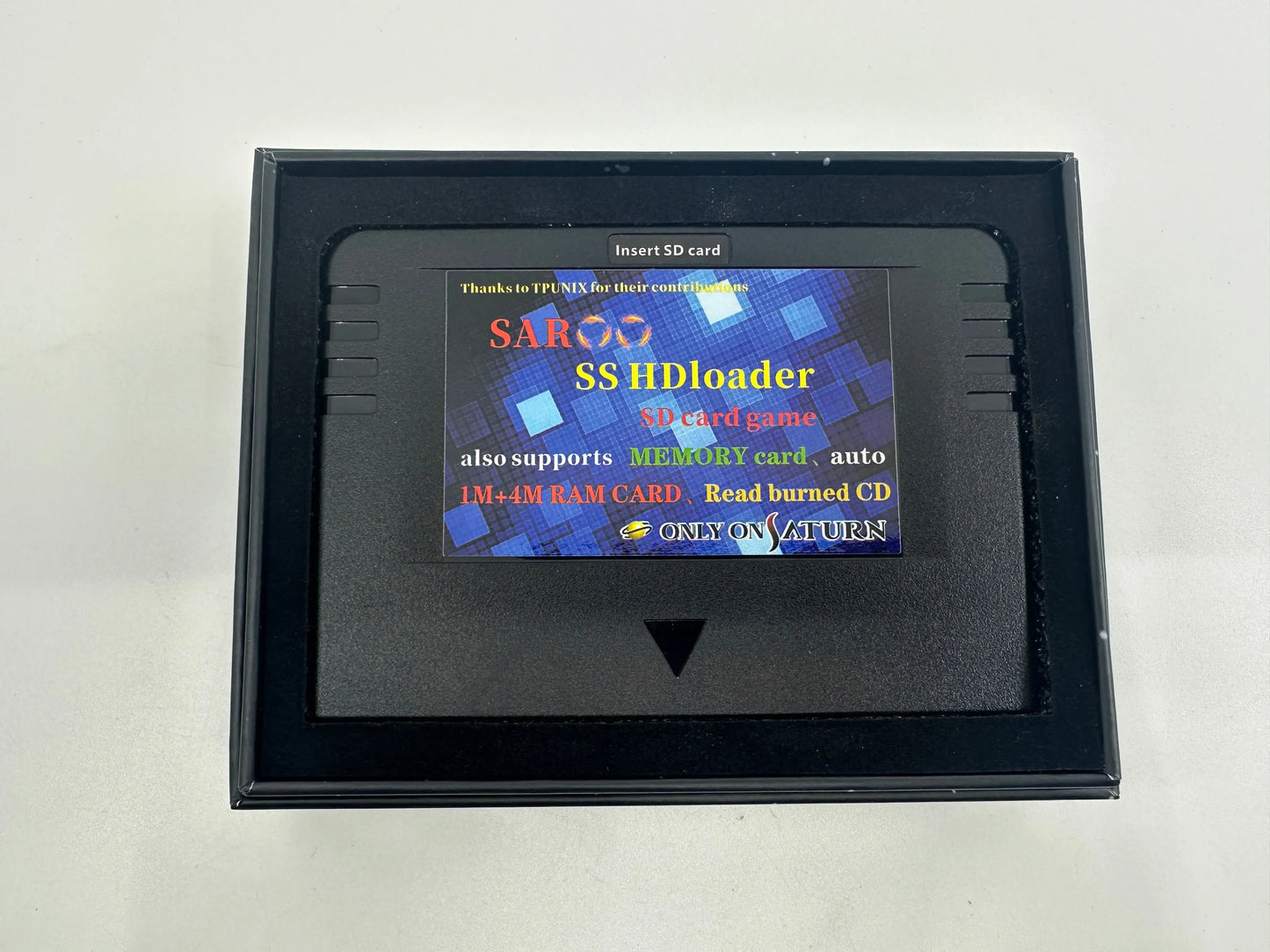 SAROO Elite – Sega Saturn Flash Cart / ODE + SD Card RetroGate - Your Gateway to Classic Gaming