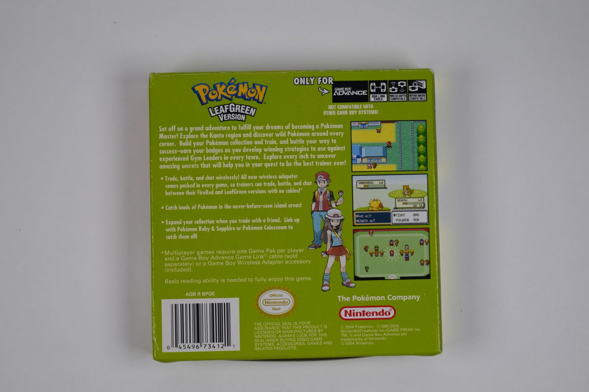 Pokemon LeafGreen Version - Complete in Box