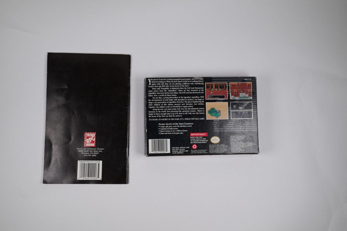 Tecmo Secret of the Stars - Complete in box + Guide