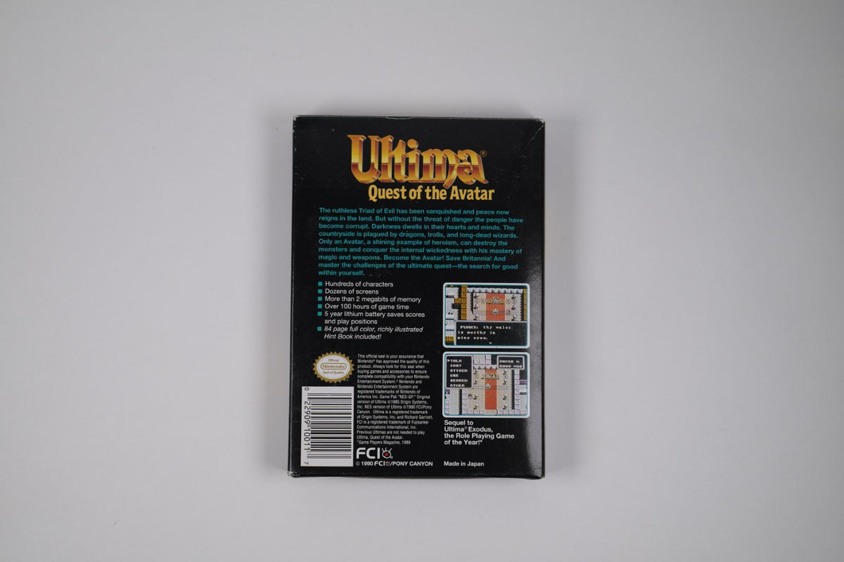 Ultima: Quest of the Avatar - Complete in Box