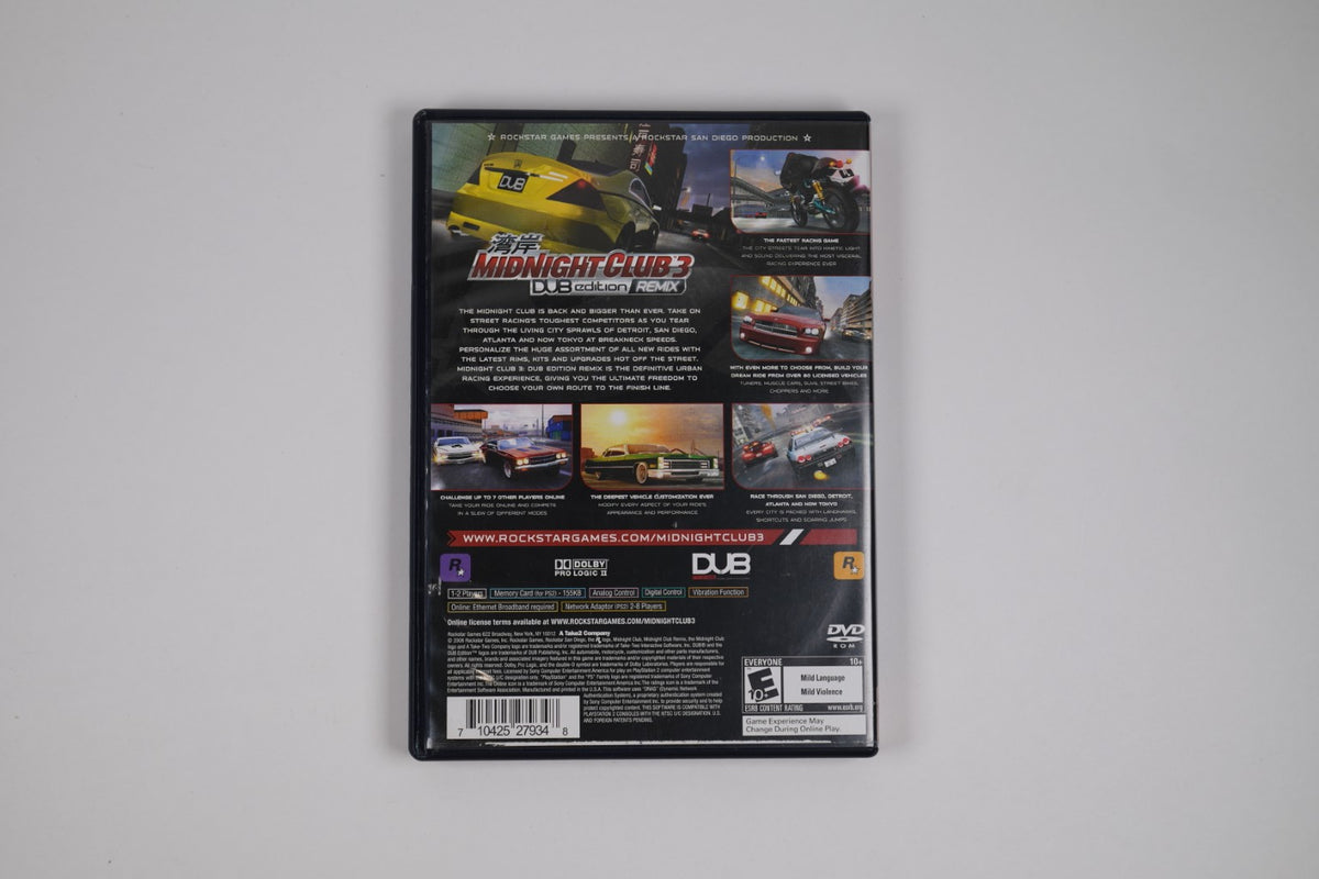 Midnight Club 3: DUB Edition Remix - Complete in Box