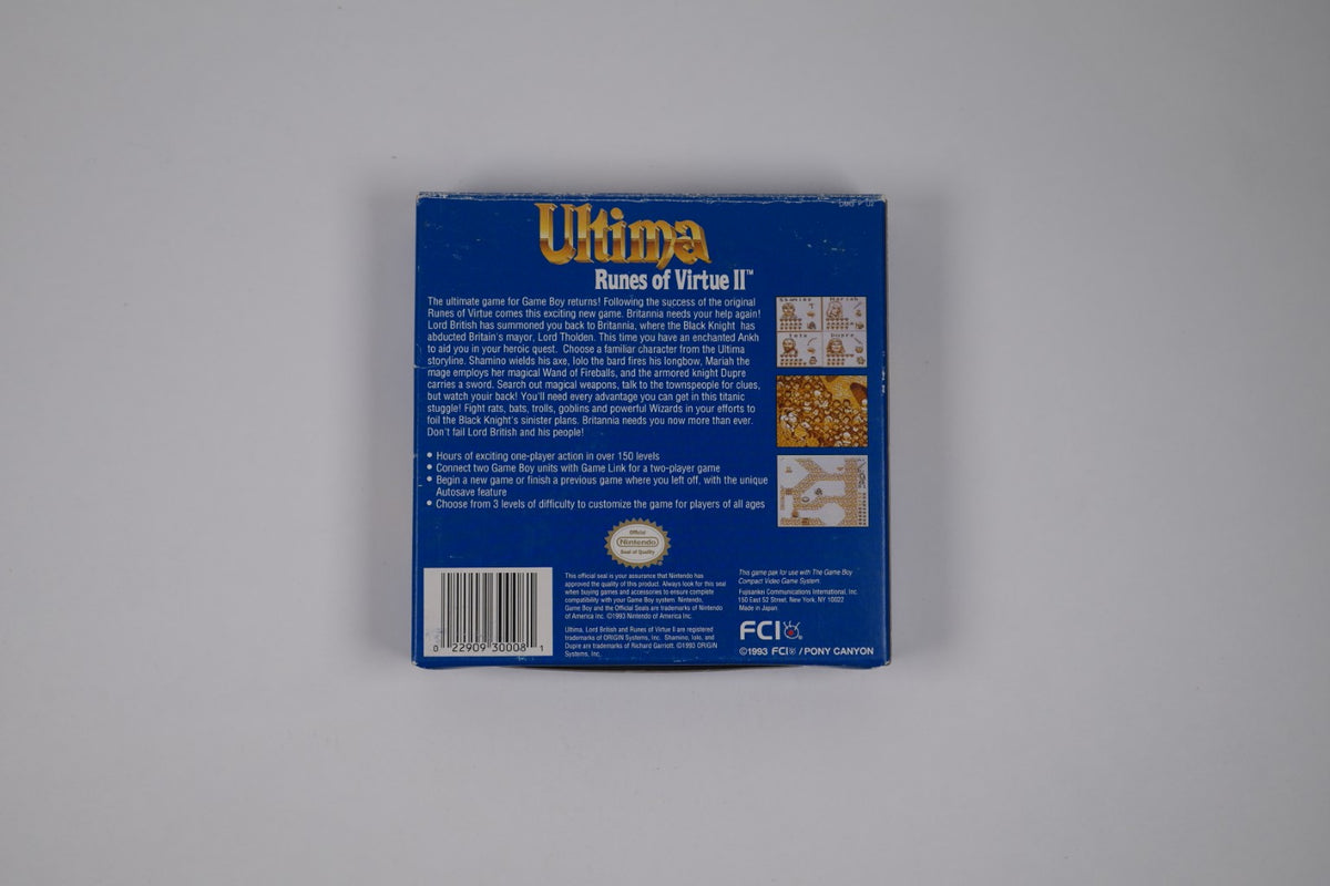 Ultima: Runes of Virtue II - Complete in Box