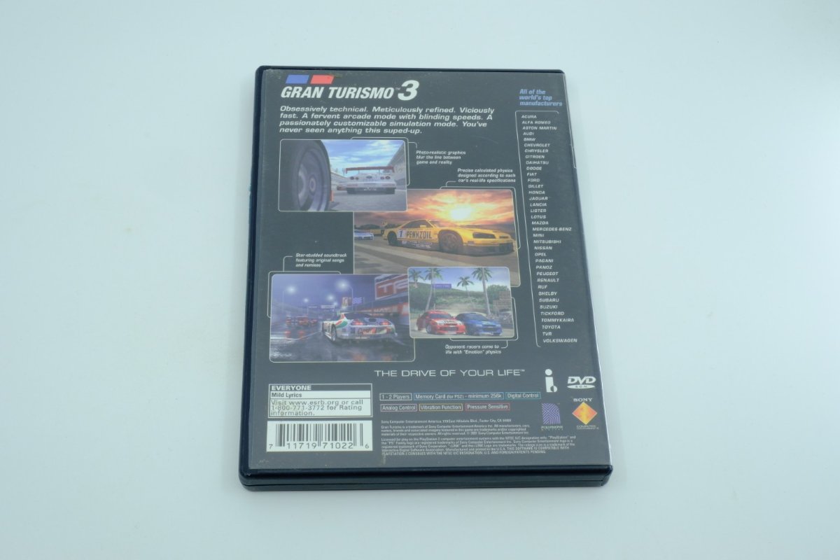 Gran Turismo 3 A-spec – Complete in Box (CIB)