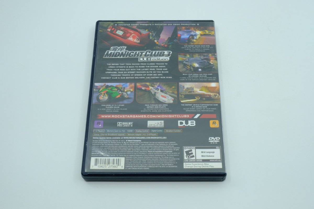 Midnight Club 3: DUB Edition – Complete in Box (CIB)