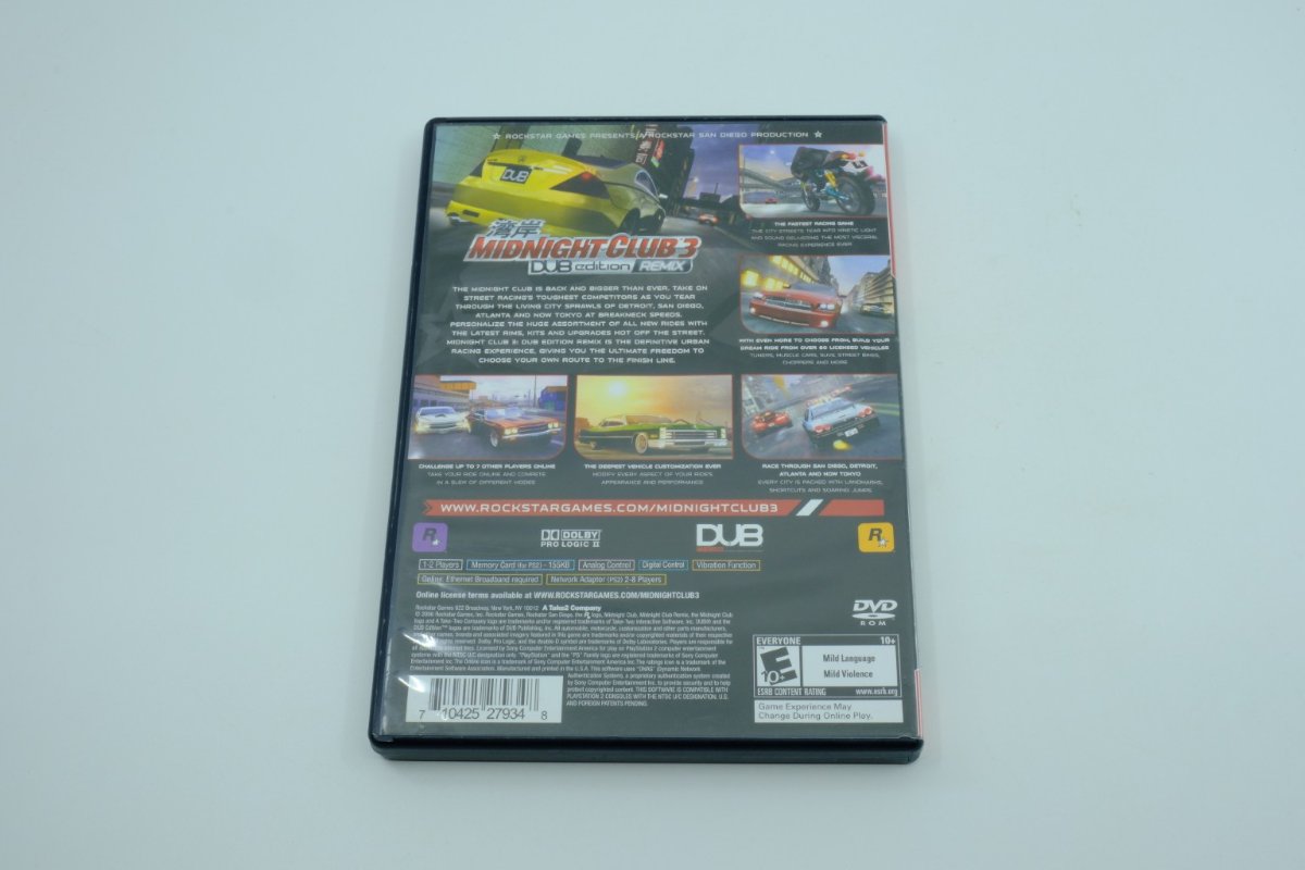 Midnight Club 3: DUB Edition Remix – Complete in Box (CIB)