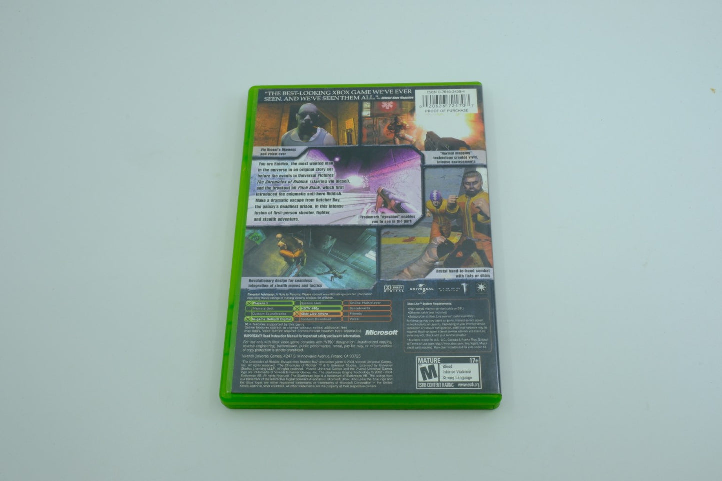 The Chronicles of Riddick: Escape from Butcher Bay - Complete in Box